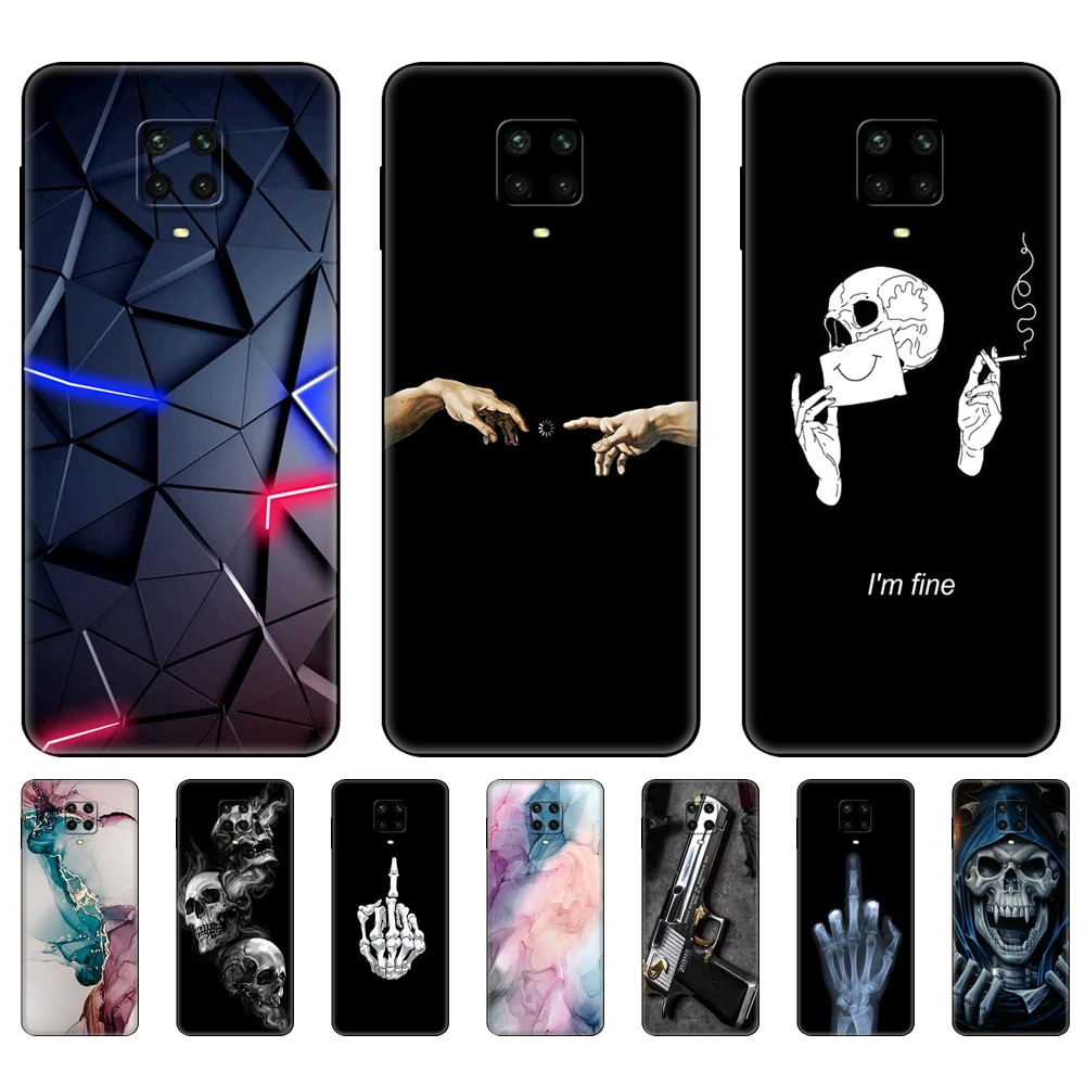 For Xiaomi Redmi Note 9S Case Note 9 Soft Silicon Phone Cover For Redmi Note 9 Pro Back Note9S Note9Pro Note9 bag black tpu case