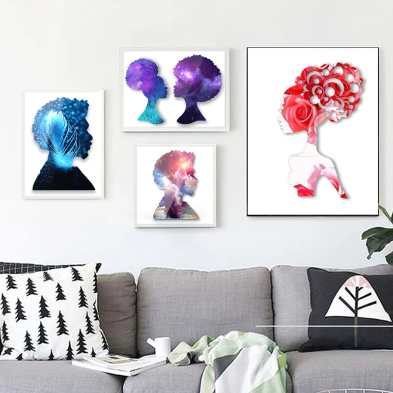 

Африканский женский поднос из смолы, форма, форма для Африканской богини, силиконовая форма для фруктов