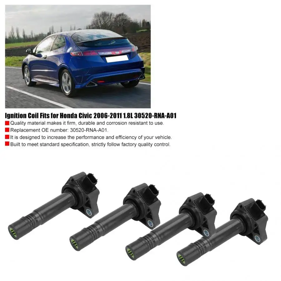 Катушка зажигания автомобиля подходит для Honda Civic 2006 2007 2008 2009 2010 2011 л 30520 RNA A01