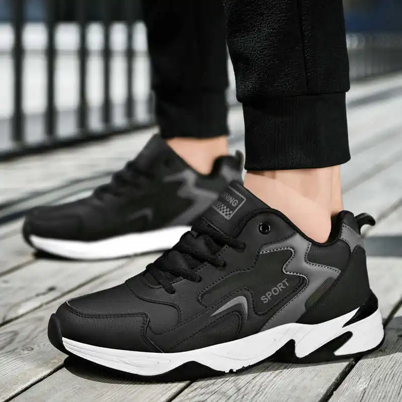 

Мужские кроссовки, удобные низкие кроссовки для мальчиков, уличная спортивная обувь на шнуровке для мужчин, Нескользящие мужские кроссовки...