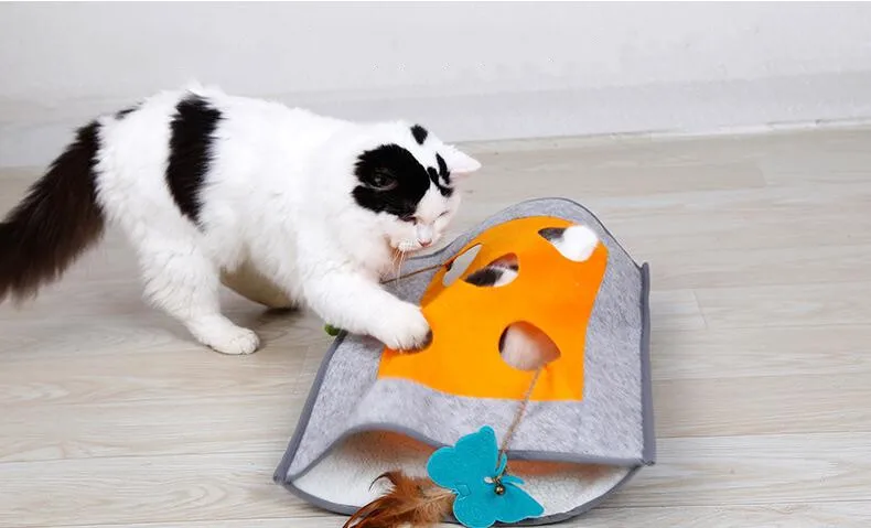 Спальный мешок для питомцев кошек туннель спрятанное одеяло гнездо сумка