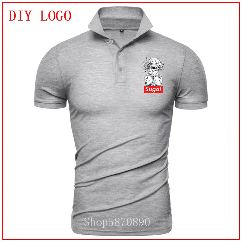 Sugoi Himiko Boku No Hero academic polo shirt 2020 Мужская футболка с принтом уличная Футболка harajuku