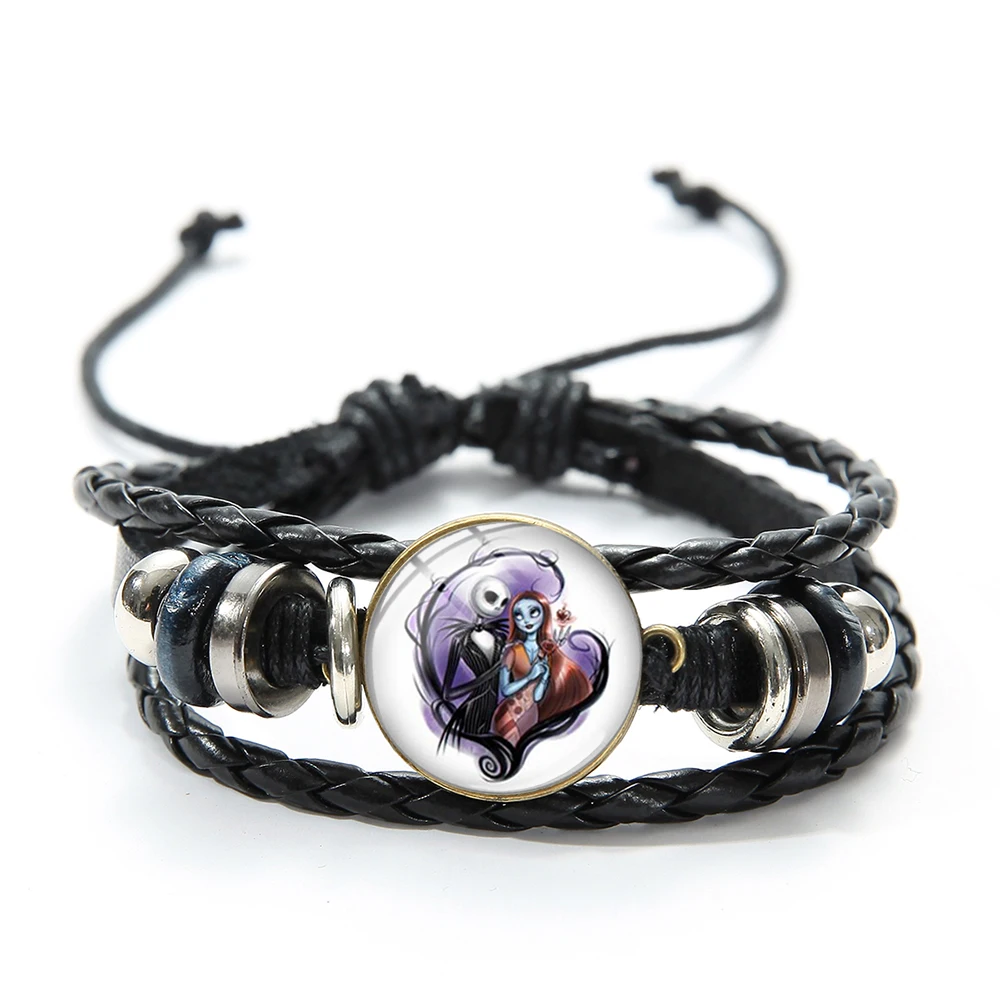 Новый браслет Кошмар перед Рождеством Джек Скеллингтон и Салли Мультяшные