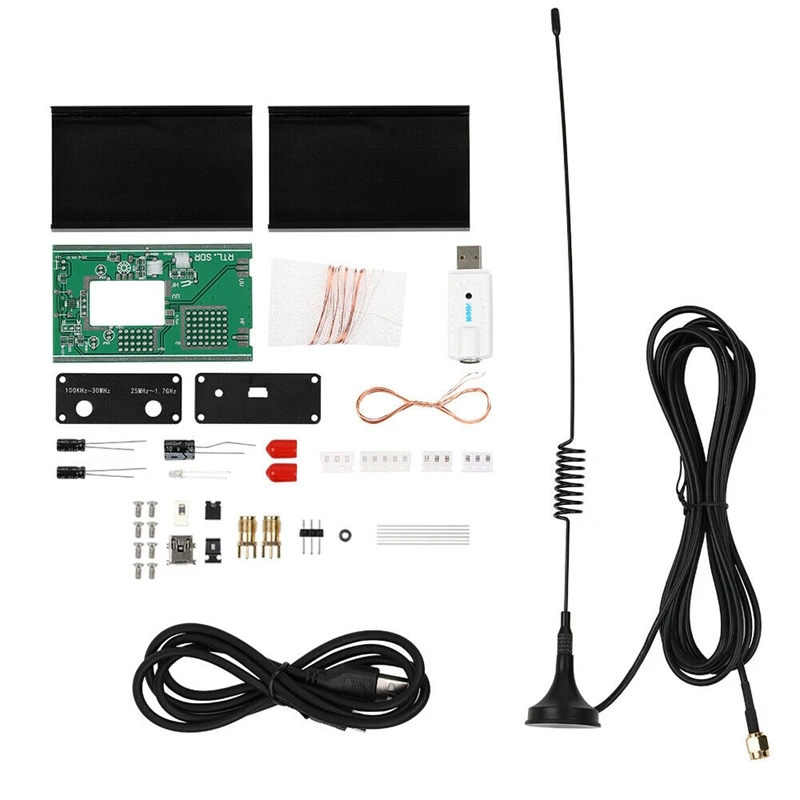 100 KHz-1 7 GHz полный диапазон UV HF RTL-SDR USB тюнер приемник DIY наборы W U/V антенна |