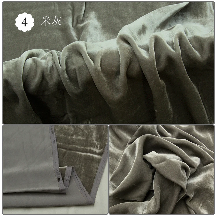 7 цветов Высококачественная шелковая бархатная ткань одежда Чонсам для платья|silk