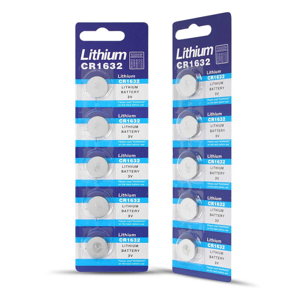 

CR1632 Battery Aroidful 5pcs Original LM1632 BR1632 ECR1632 Cell Coin Lithium Battery 3V For Watch Electronic Toy Remote