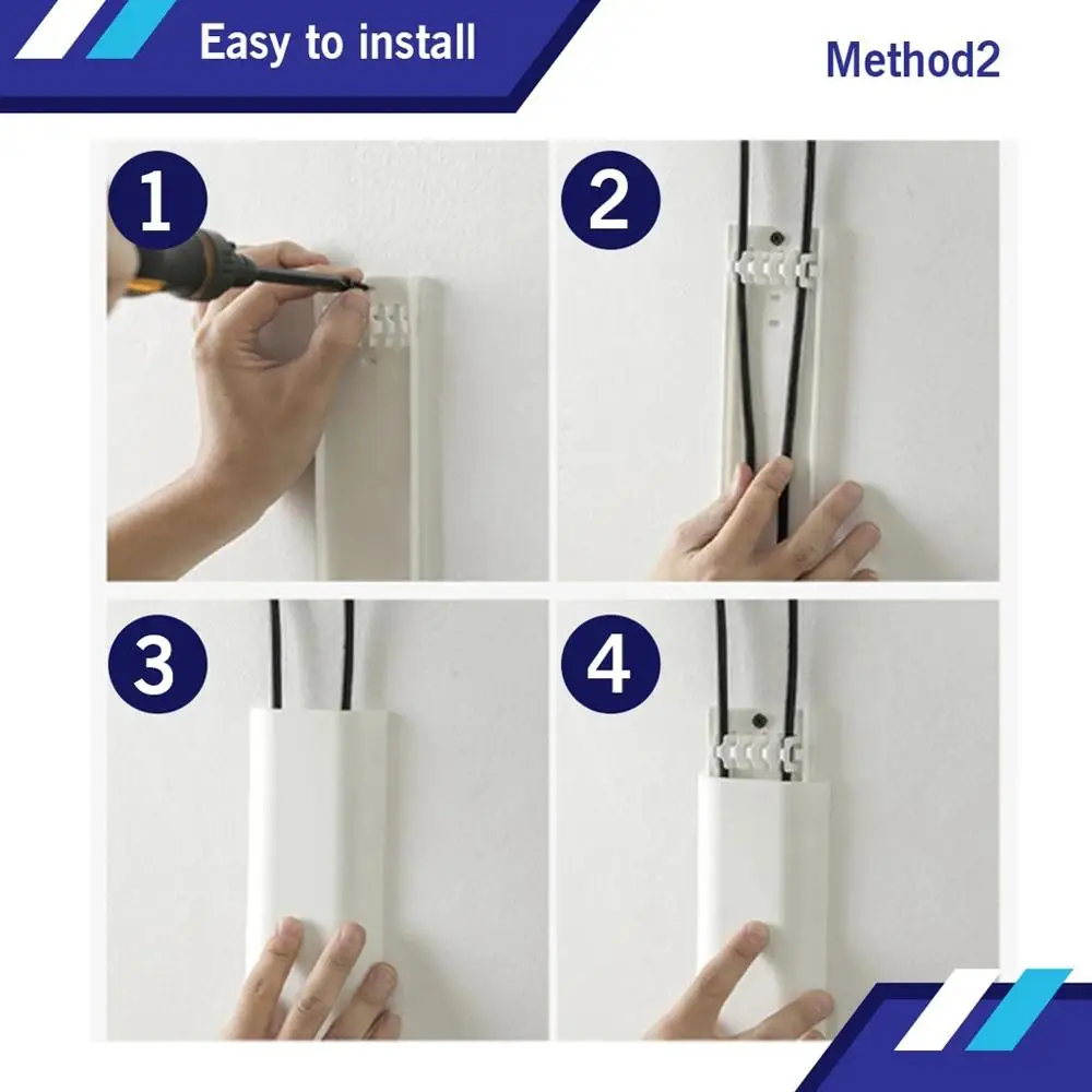 Self-adhesive Wall Wire Storage Cable Organizer Fixing Clamp TV Computer Workstation Management Holder 5FM | Дом и сад