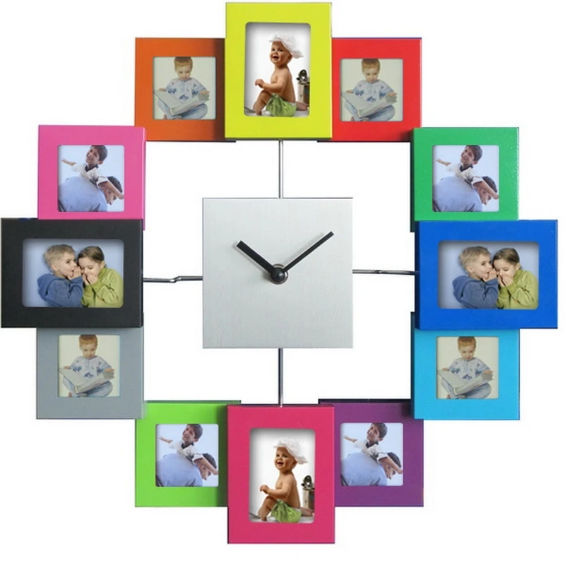 

New Photo Frame Wall Clock New DIY Modern Design Wall Watch Art Picture Clock Living Room Home Decor Horloge Murale Wall Clocks