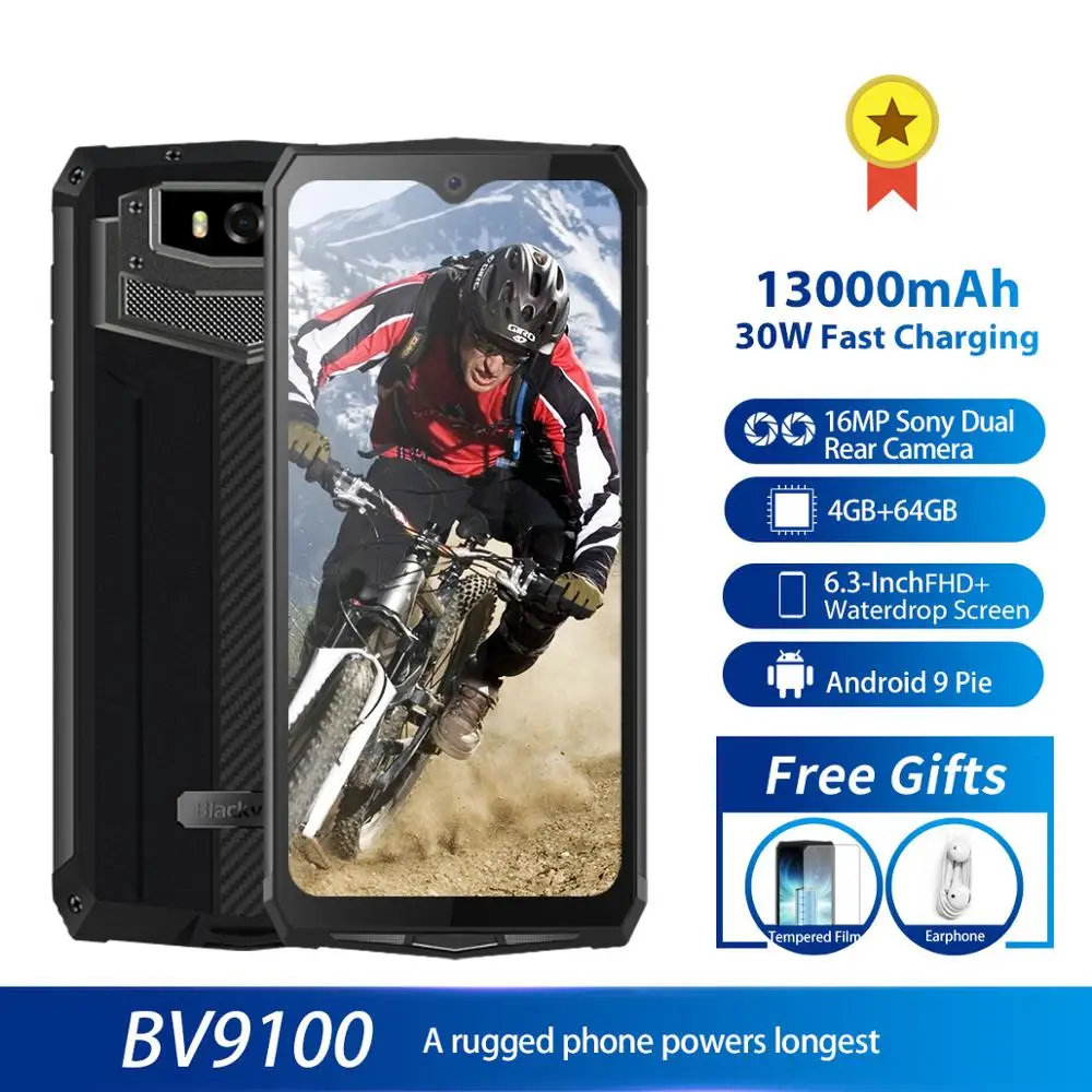 Blackview BV9100 смартфон с 5 дюймовым дисплеем восьмиядерным процессором MT6765 ОЗУ 4 Гб