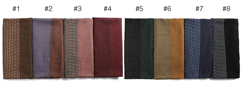 Высокое качество хлопок морщинка Хиджаб Платки плиссированное платье в стиле