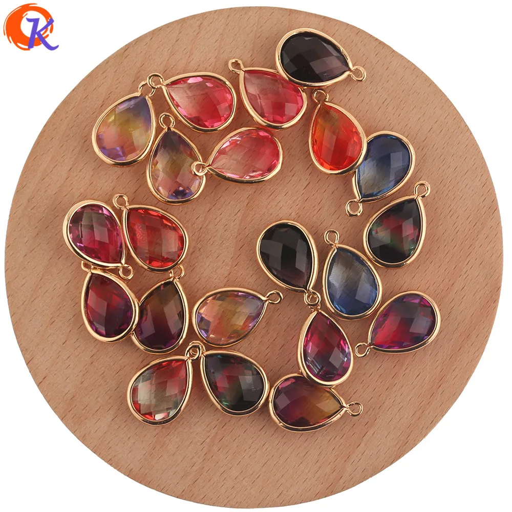 

Cordial Design 50Pcs 12*19MM Jewelry Accessories/Charms Jewelry/Hand Made/DIY Making/Drop Shape/Earring Findings/Crystal Pendant