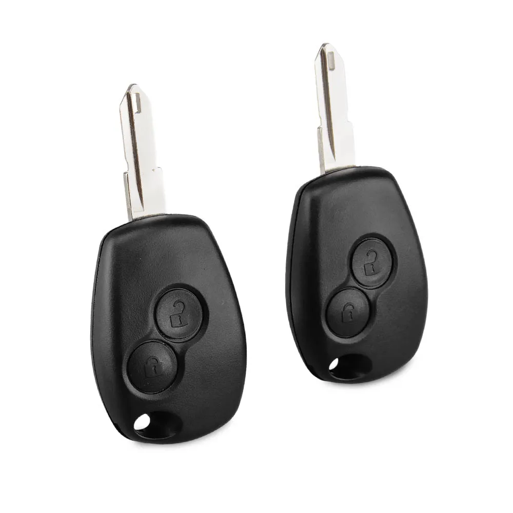 KEYYOU Replacement 2 Button Car Remote Key Case Shell Fob for Renault Duster Clio DACIA Twingo Logan Sandero Modus with NE72 Uncut Blade image 5