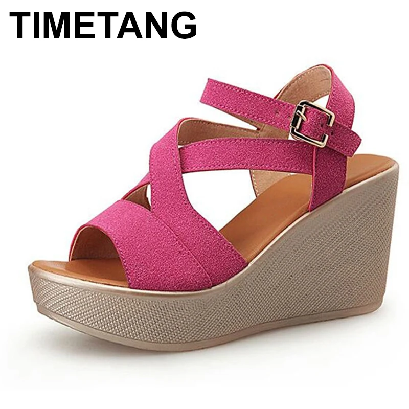 

TIMETANG Women's Ladies Shoes Women's Sandals Summer Heels Woman Sandal Platform Open Toes Women's Shoe High Heel Women's Summer