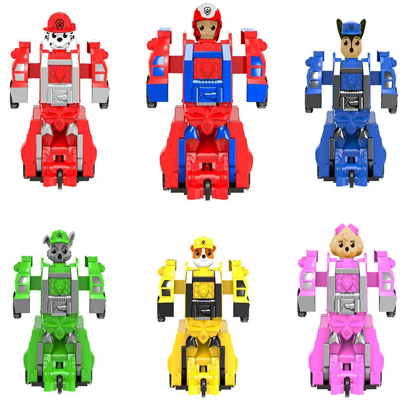Подлинные paw patrol деформация может скользить робот детские головоломки