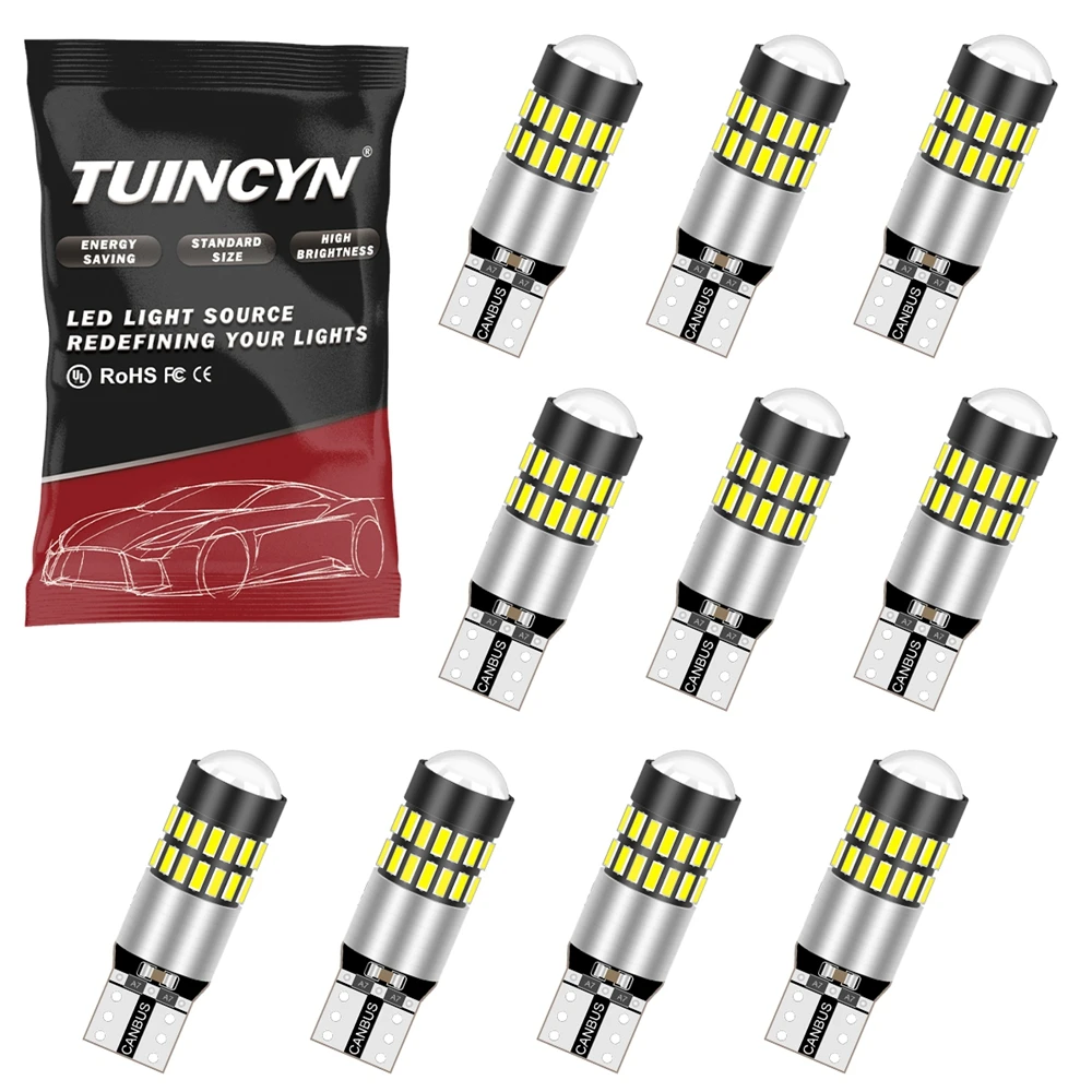 

10x автомобильный светильник W5W T10 светодиодный 192 168 задние боковые лампы габаритный фонарь Canbus Авто Стайлинг светодиодный светильник для па...