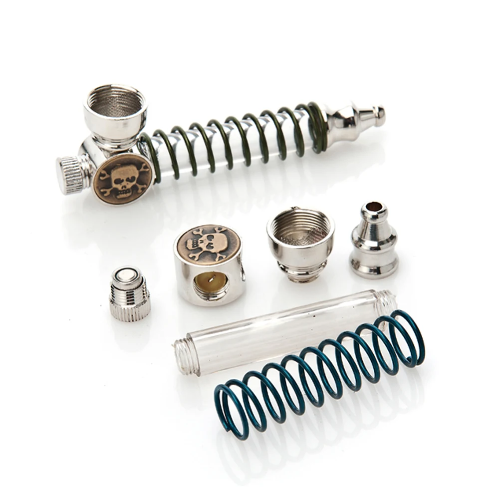 Модная дешевая Складная курительная трубка с легкой металлической алюминиевой