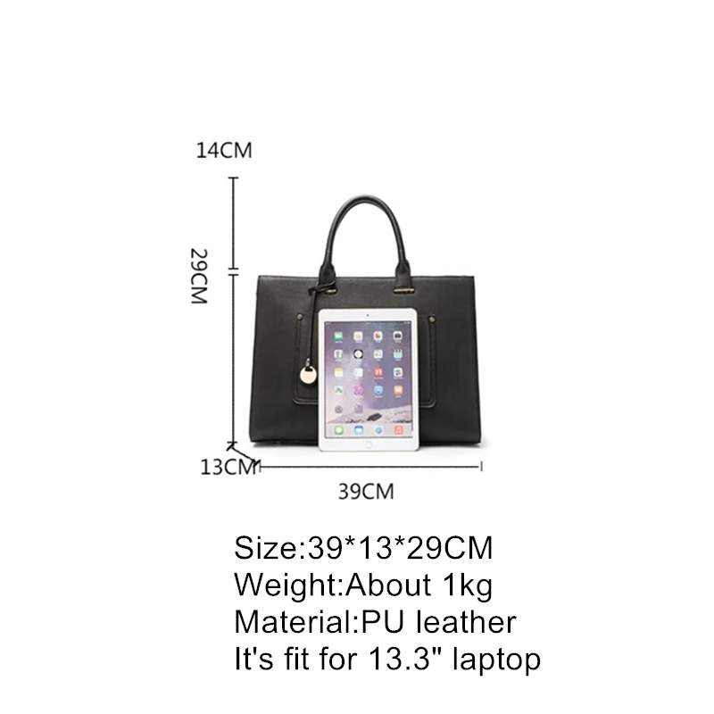 OYIXINGER Women Briefcase Bag 2023 New Fashion Shoulder Bag Ladies Leather Laptop Bag For 13" Macbook Large Capacity Bag Female images - 6