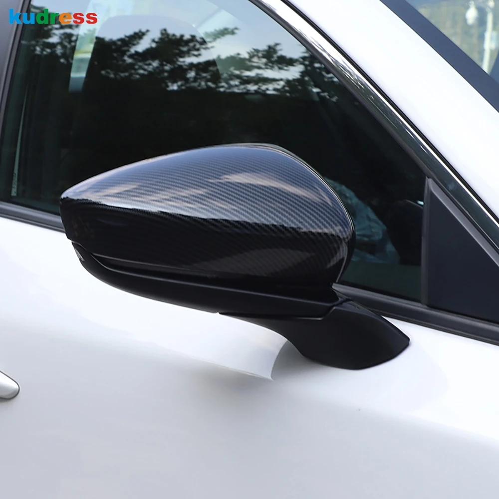 Для Mazda 3 M3 Axela 2019 2020 ABS углеродное волокно накладка на зеркало заднего вида