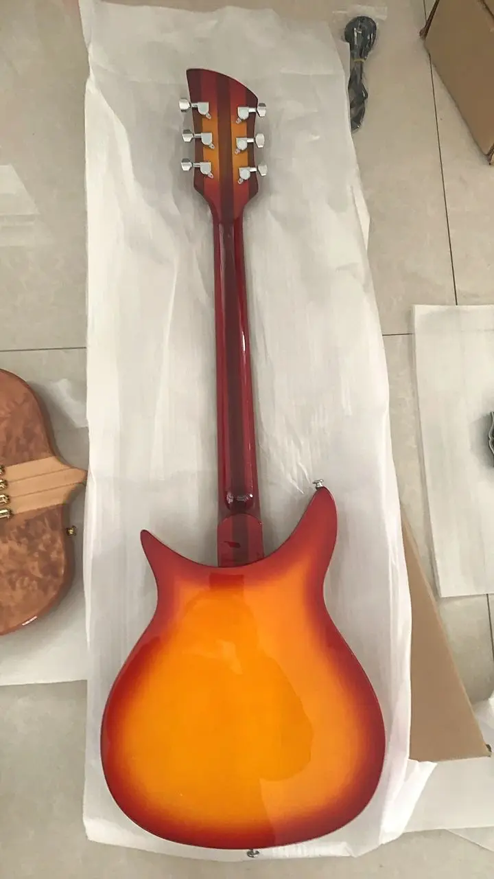 Новое поступление электрическая гитара модель Рик 325 F отверстие 330 цельный