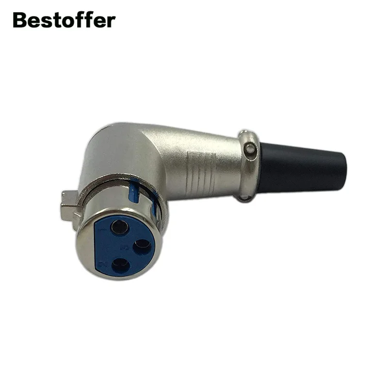 

XLR 3 Pin Female 3P 90 Degree Elbow Welding Adapter