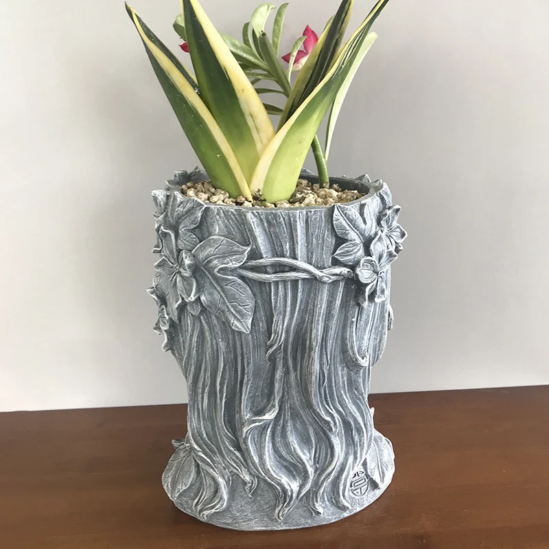 

New Creatives Resin Flower Vases Figurines Flowers Pot Home Decor for Interior Home Office NE