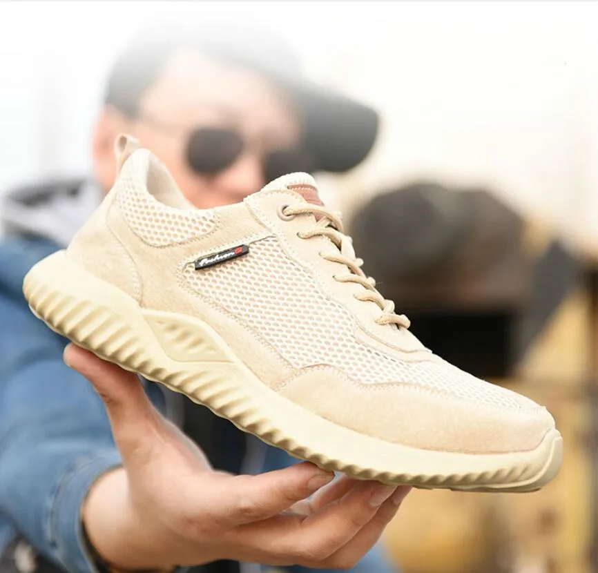 Мужские защитные ботинки со стальным носком JX554 Повседневные Дышащие уличные