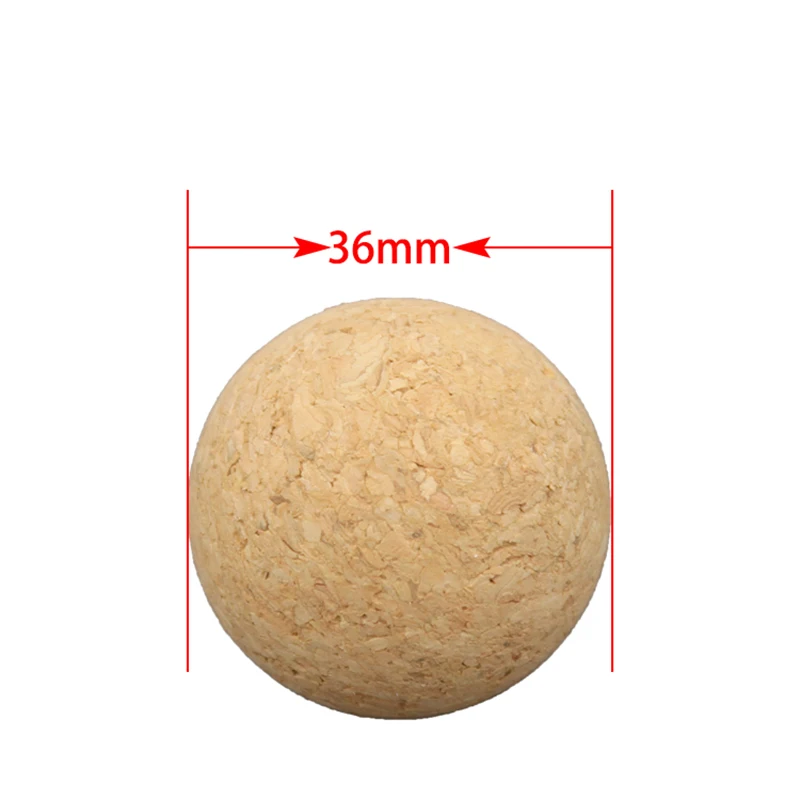 

6 Pcs 36mm Solid Wood Ball Mini Soccer Table Football Accessories For Indoor