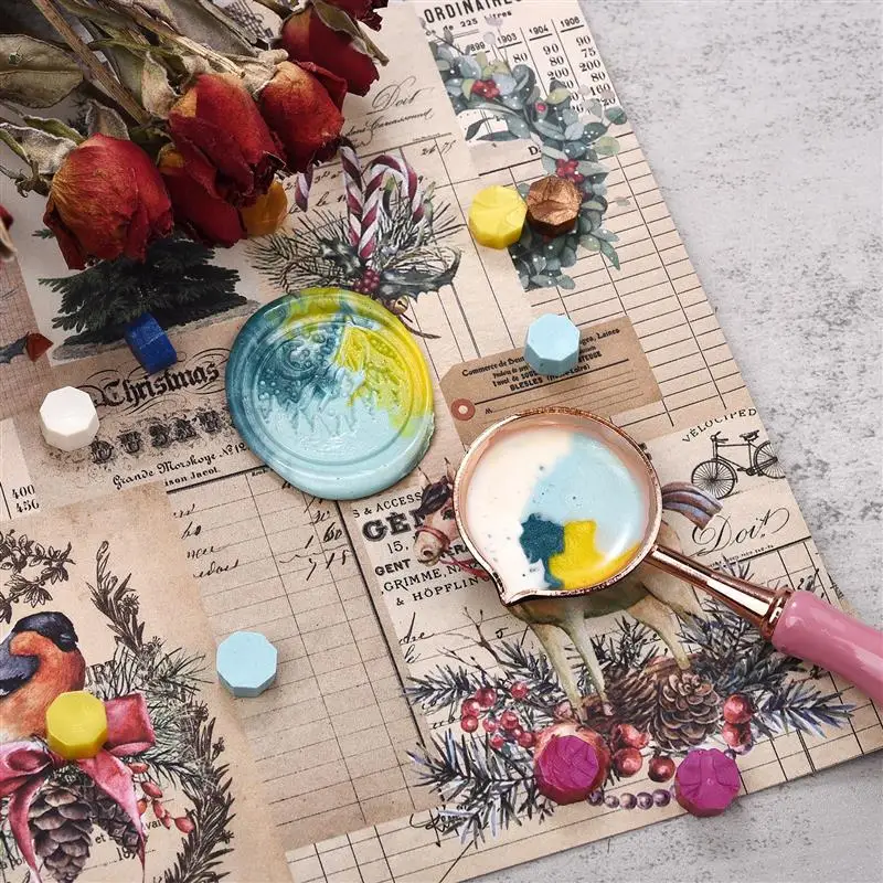 100 PCs Mix Color Sealing Wax Wedding Birthday Party Invitation Decoration Seal Beads Retro Envelope | Дом и сад