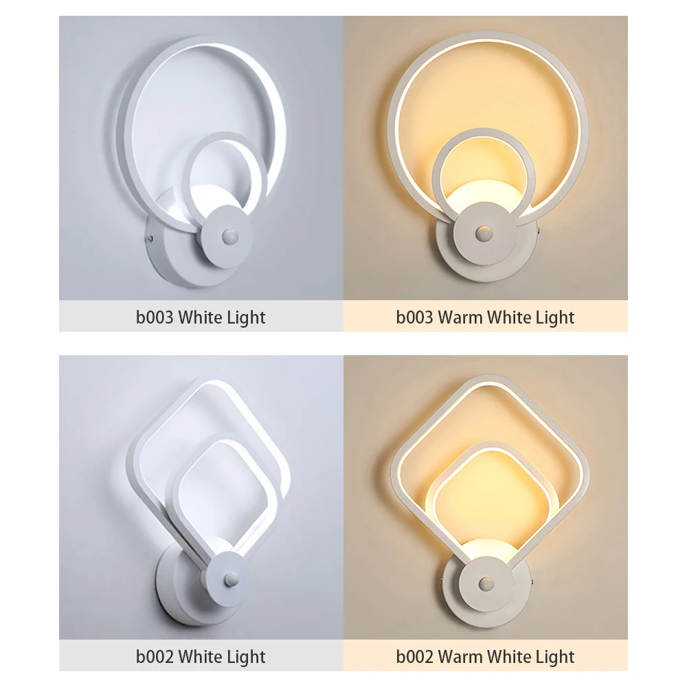 

AC220V LED Wall Light Fixture Aluminum Wall Lamp Night Light Wall Sconces Lighting for Bedside Corridor Stair Kitchen Home Decor