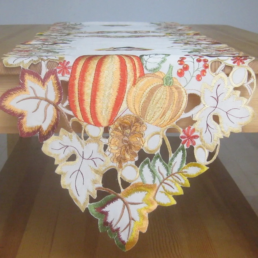 Новинка настольная скатерть для Хэллоуина с вышивкой украшение в виде бабочки