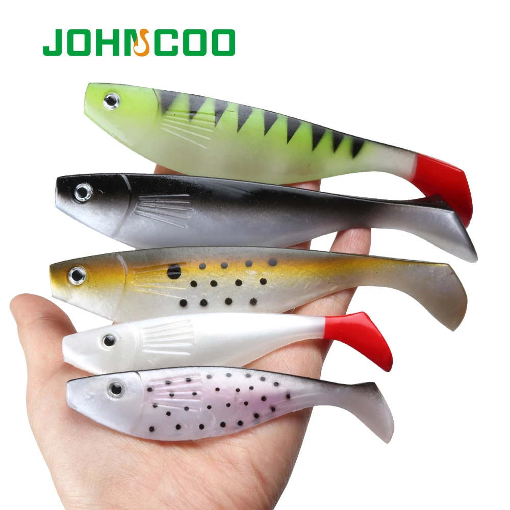 Мягкая рыболовная приманка JOHNCOO 6 шт./110 мм 4 шт./150 Teeze Pro Shad Berserk для морской рыбалки