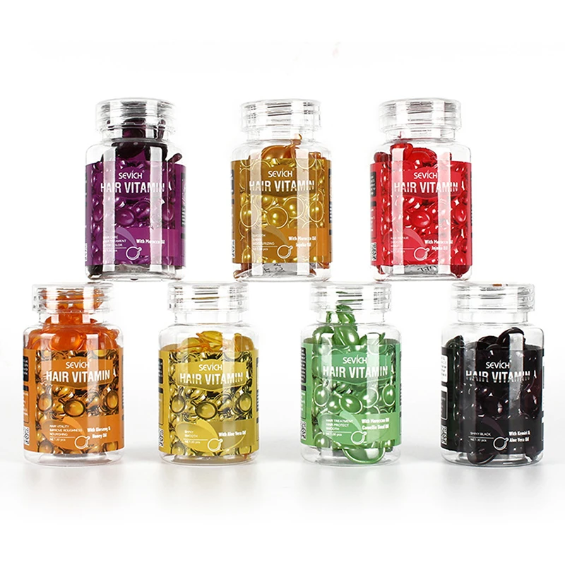 Hair Smooth Silky Vitamin Capsule Keratin Complex Oil Care Repair Damaged Serum Moroccan Anti Loss | Красота и здоровье