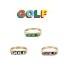 GOLF WANG Золотое кольцо без шнурков, новинка 2020, Трендовое кольцо, уличная версия, кольцо трех цветов