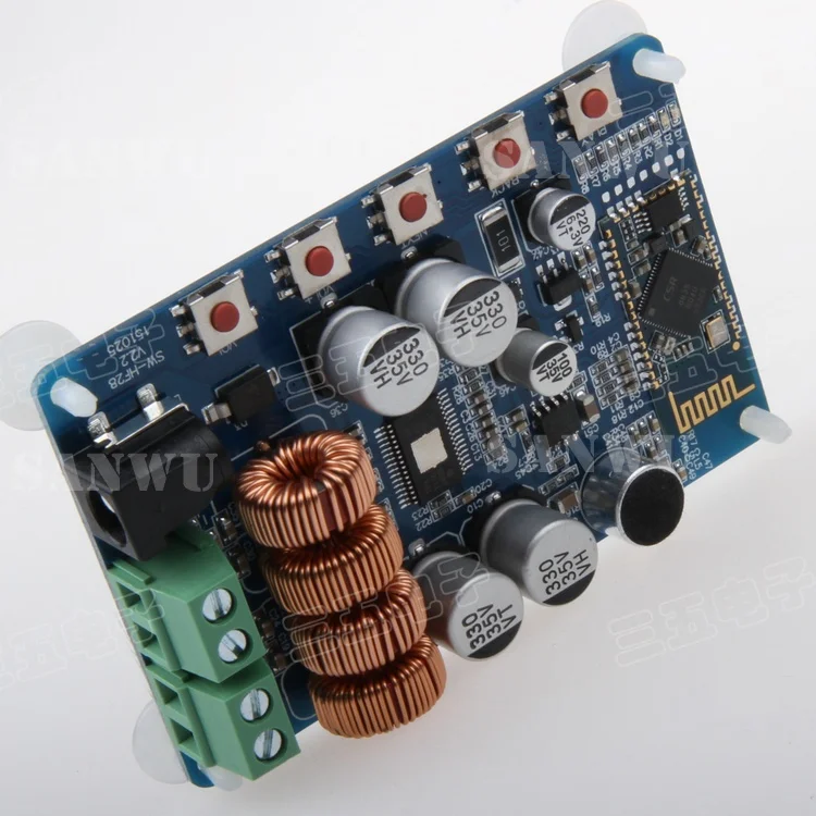 Высококачественный TDA7492 2x50W беспроводной Bluetooth 4 0 Плата усилителя двухканальная с