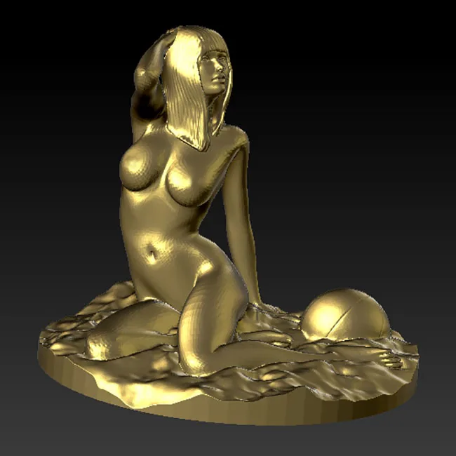 3d модель для станка с ЧПУ в формате STL девочек на пляже|Фрезы по дереву| |