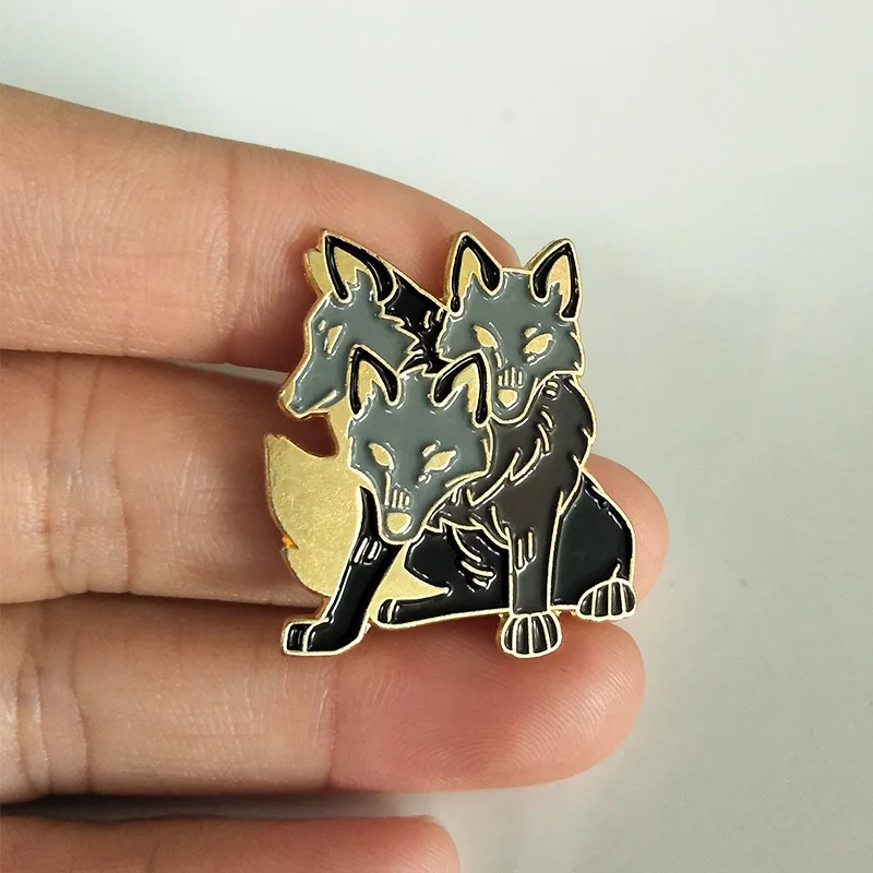 FIMAODZ Ancient Greek Mythology Hell Three-Headed Dog Brooch Pin New Design Hot Jewelry Wholesale | Украшения и аксессуары