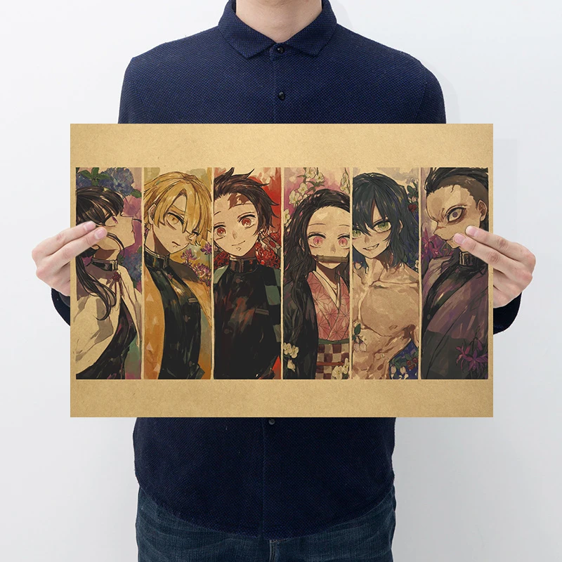 

Wallpapers Home Essentials Wall Stickers Demon Slayer Japanese Anime Character Collection Pictures for Wall Decorative Paintings