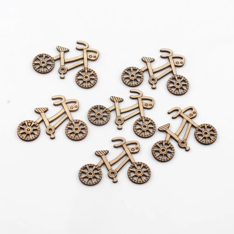 Наклейки для скрапбукинга детские из натурального дерева 10 шт. | Дом и сад