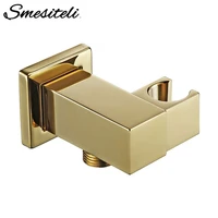 smesiteli handheld shower head bracket gold small portable wall mounted polished brass for bathroom hardware