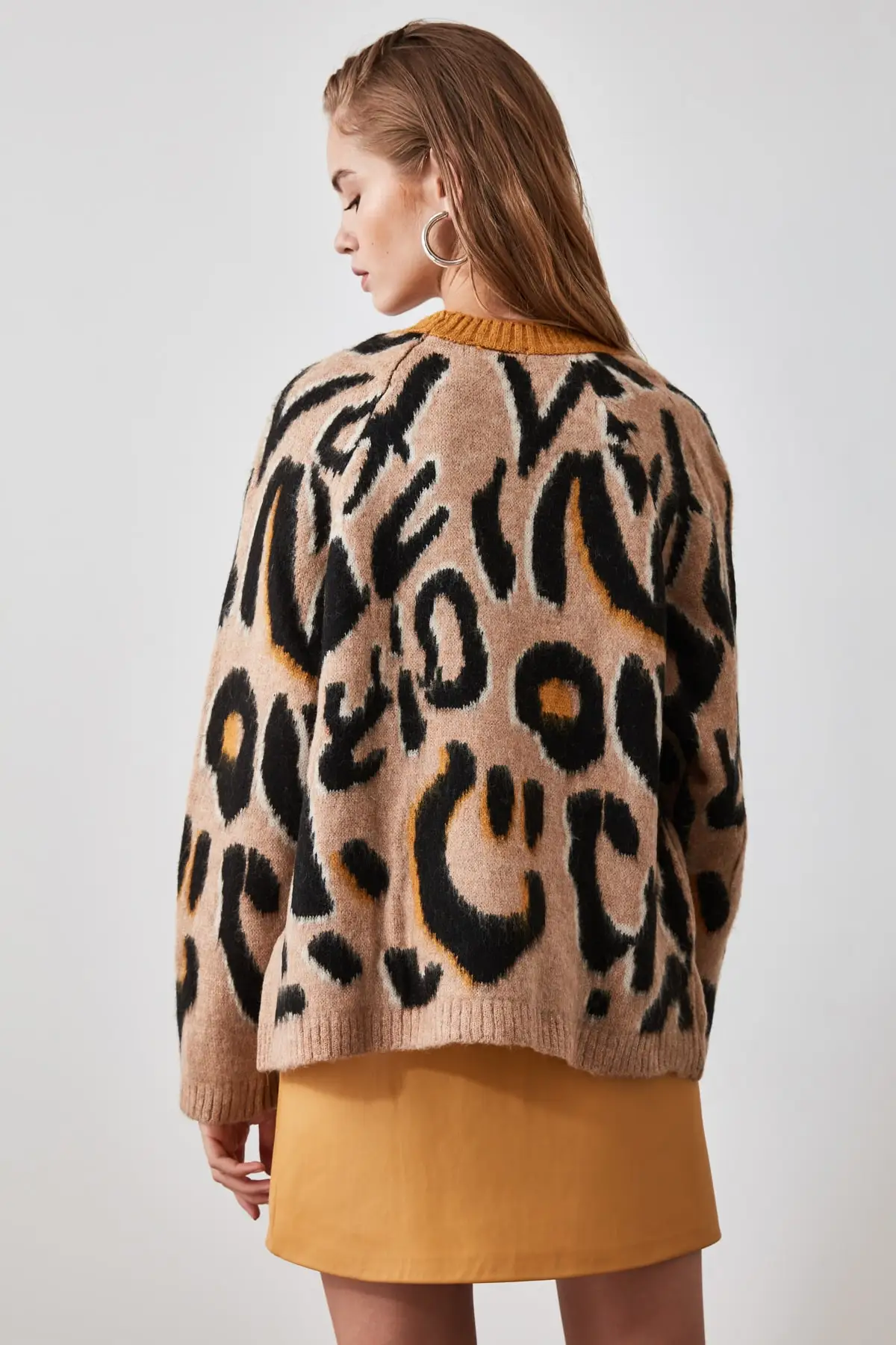 Трикотажный свитер с горчичным узором TWOAW20KZ0777 |