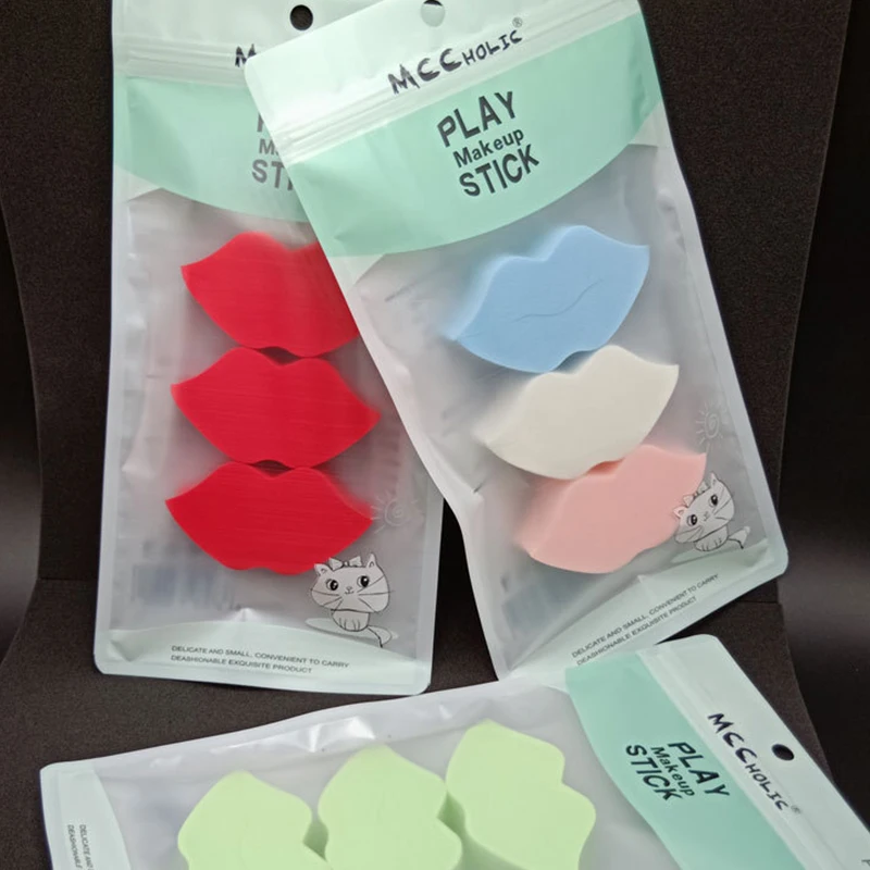 3 шт./лот треугольной формы конфетного цвета Мягкая Волшебная Очищающая Накладка