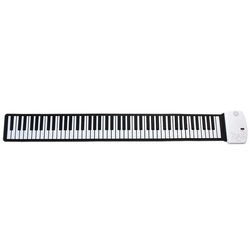 Портативная 88 клавишная свернутая пианино цифровая клавиатура мягкая