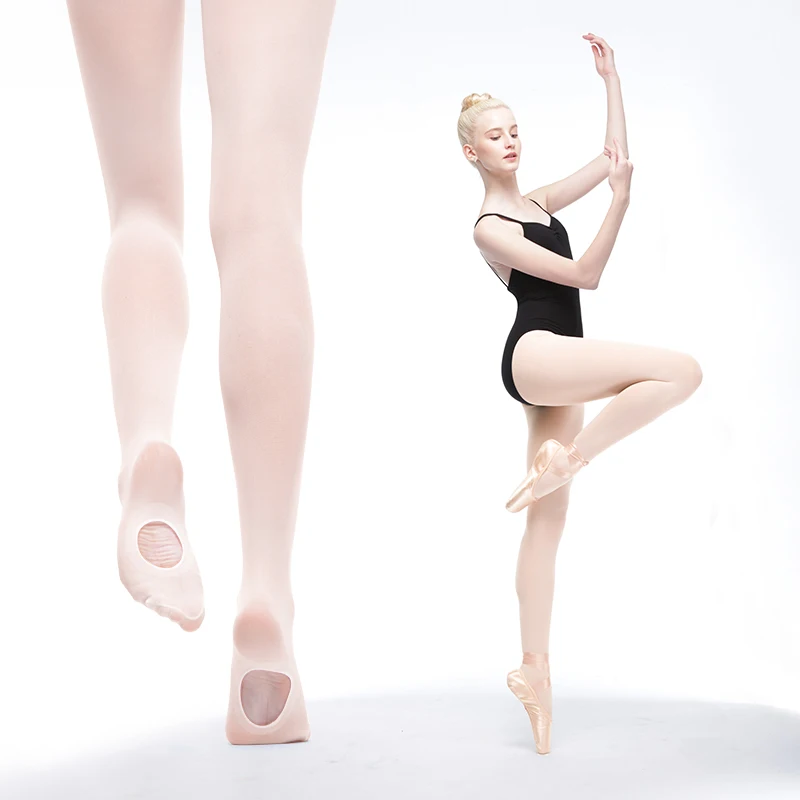 Ballet Tights With Hole Wholesale Seamless Tigts Ballet Stockings Dance Pantyhose 60D Convertible Ballet Leggings