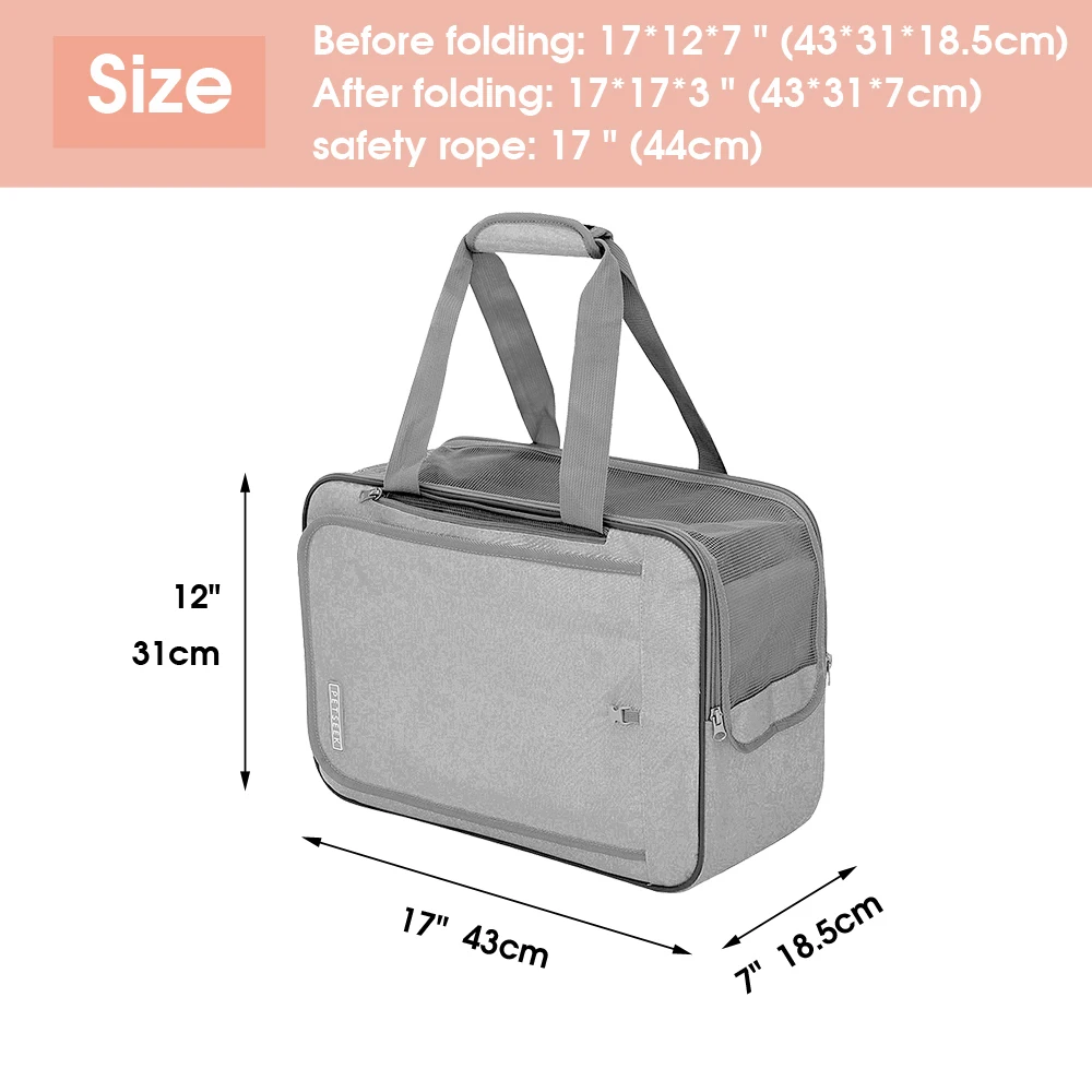 

Portable Puppy Cat Carrier Bag Breathable Pet Mesh Carrier Backpack For Small Dogs Cats Handbag Pet Travel Bags Transport Bag