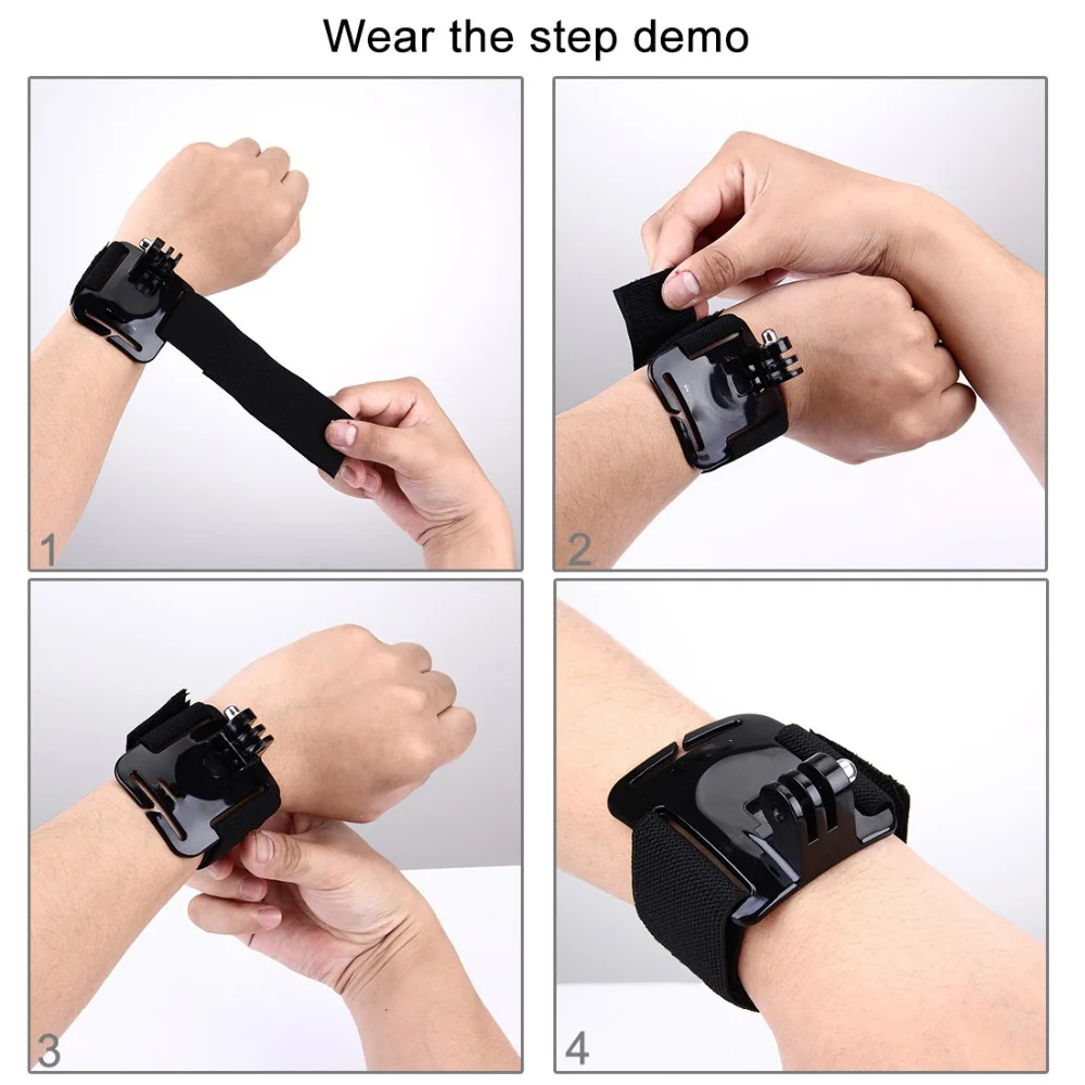 Аксессуары LANBEIKA для Go Pro регулируемое крепление на запястье DJI OSMO Action GoPro HERO 8 7 6 5 4 3