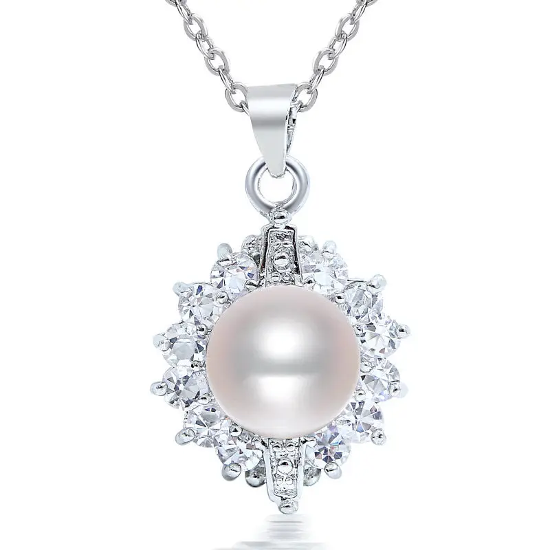 DMCPFP004 8 9 мм жемчужное ожерелье подвеска из пресноводного жемчуга для