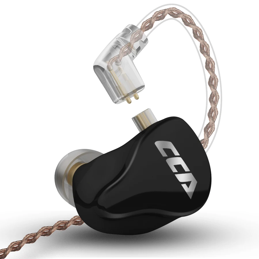Гибридные Hi-Fi наушники-вкладыши CCA CA16 7BA + 1DD со съемным 2-контактным кабелем для