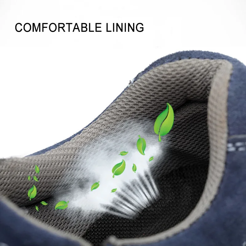 

Work Safety Boots Men Safety Shoes Anti-smashing Work Shoes Man Steel Toe Work Boot Male Shoes Adult Work Boot Casual Shoes