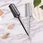 Профессиональная двухсторонняя Расческа для окрашивания волос с нейлоновой щеткой для сушки волос, расчески для окрашивания волос, инструменты для укладки волос