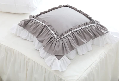 Чехол на подушку с вышивкой в европейском стиле кружевной сатиновый Хлопковый